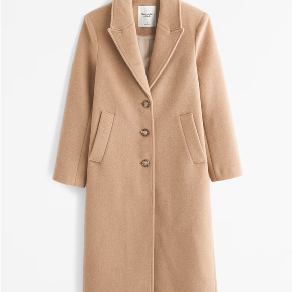 Abercrombie & Fitch dad coat in camel. NWT - Picture 7 of 7